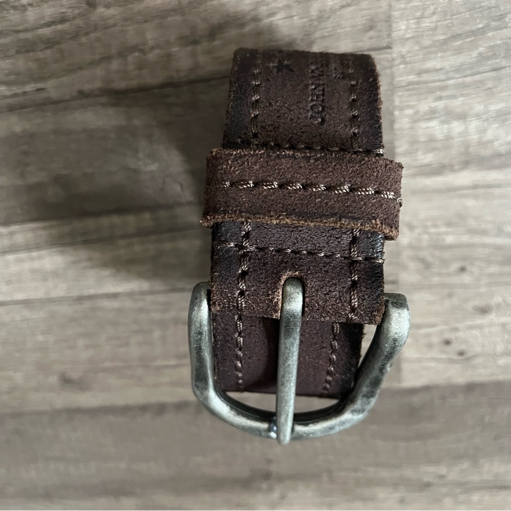 Brown Leather Men's Belt